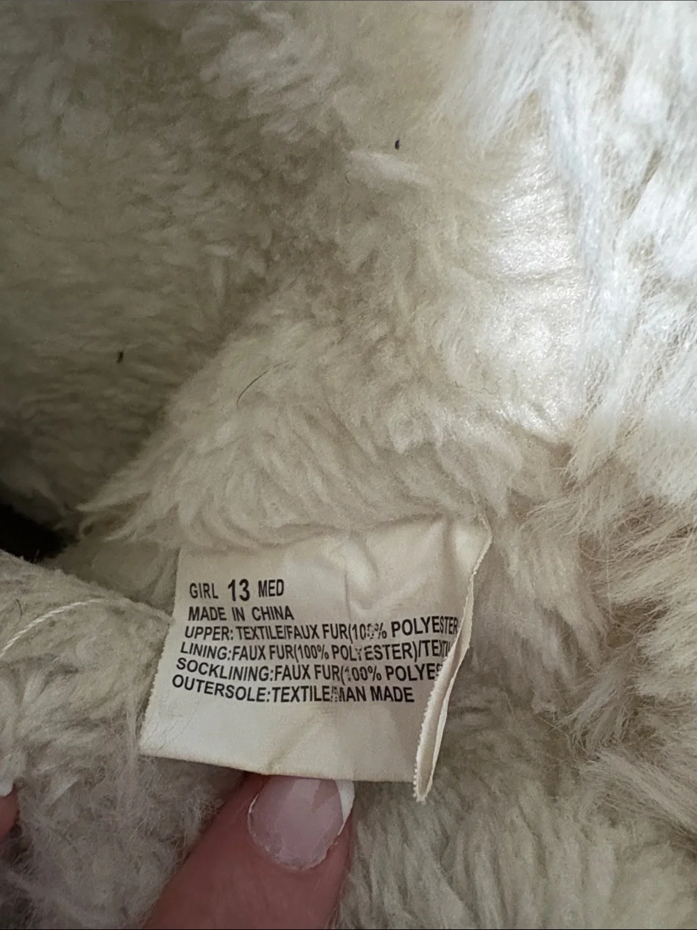 SO Kids Tan Faux-Suede Boots with Cream Fur Trim little girls size 13